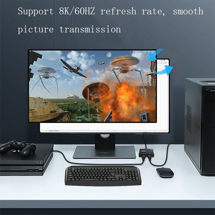 F0301 HDMI 2.1 Two-Way Switcher PS5 Dedicated One-In-Two High-Definition Switcher - Switch by PMC TechLife | Online Shopping South Africa | PMC TechLife