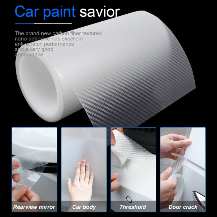 10cm x 5m Car Carbon Fiber Bumper Anti-Collision Strip - Anti Collision Sticker by PMC TechLife | Online Shopping South Africa | PMC TechLife