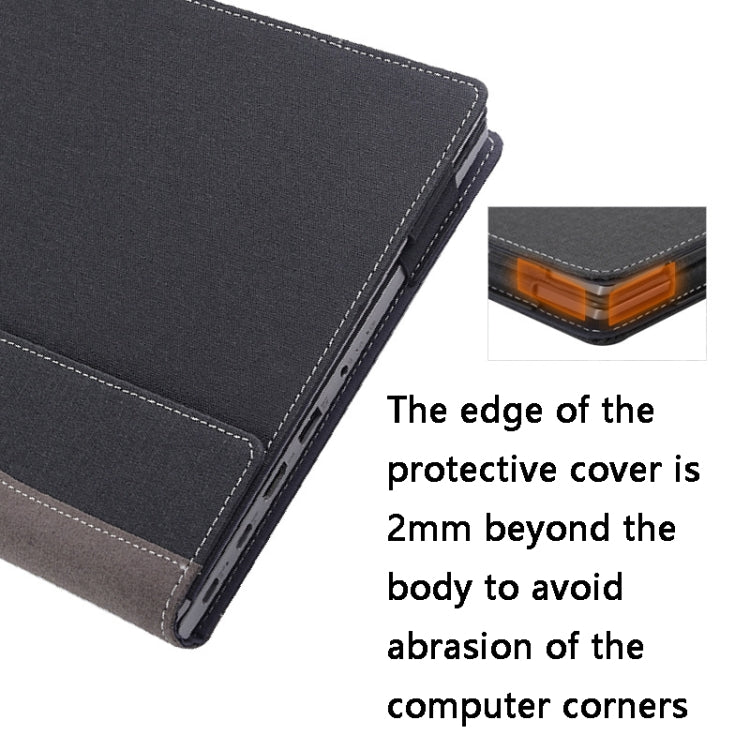 Laptop Leather Anti-Fall Protective Case For HP Envy 13-AQ Ad Ah(Gray Cobalt Blue) - 13.3 inch by PMC TechLife | Online Shopping South Africa | PMC TechLife | Buy Now Pay Later Mobicred