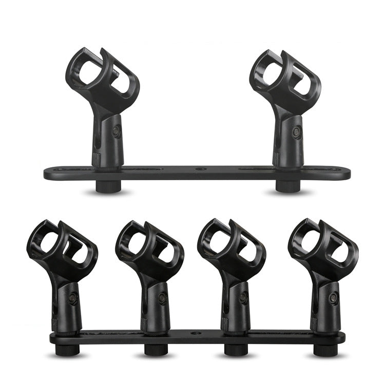 A16 Double-headed  Microphone Clip Aluminum Pole Microphone Accessories - Microphone by PMC Jewellery | Online Shopping South Africa | PMC Jewellery