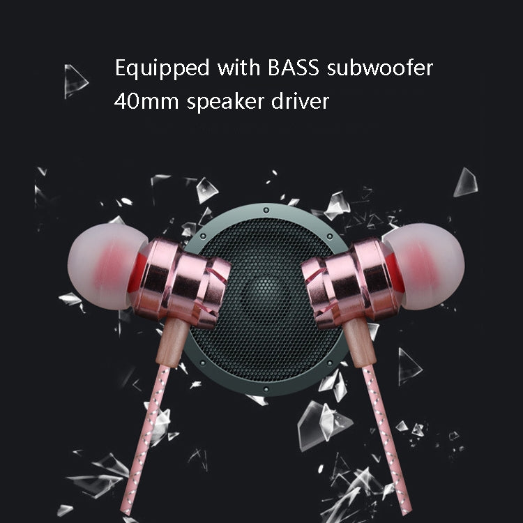 2 PCS EN500 3.5mm Plug Snake Pattern In-Ear Phone Earphone(Rose Gold) - In Ear Wired Earphone by PMC TechLife | Online Shopping South Africa | PMC TechLife