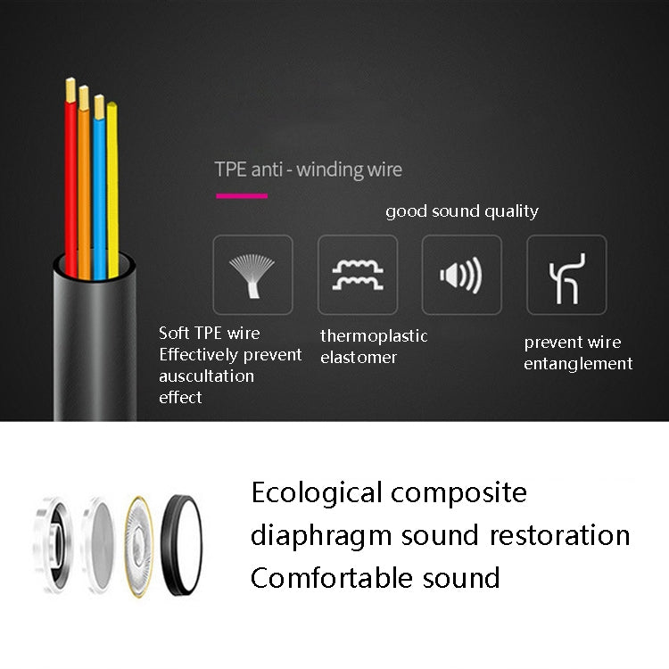 2 PCS EN500 3.5mm Plug Snake Pattern In-Ear Phone Earphone(Rose Gold) - In Ear Wired Earphone by PMC TechLife | Online Shopping South Africa | PMC TechLife