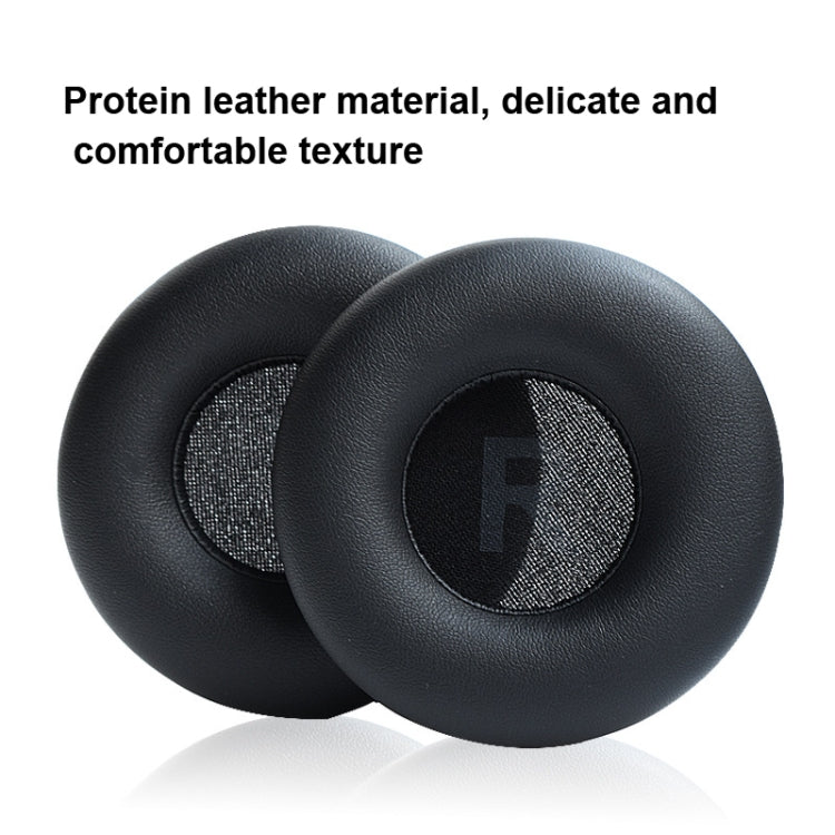 1 Pair Protein Leather Sponge Earpad For JBL T450 / Tune 600 / T500BT( Black) - Earmuff & Pad by PMC Jewellery | Online Shopping South Africa | PMC Jewellery