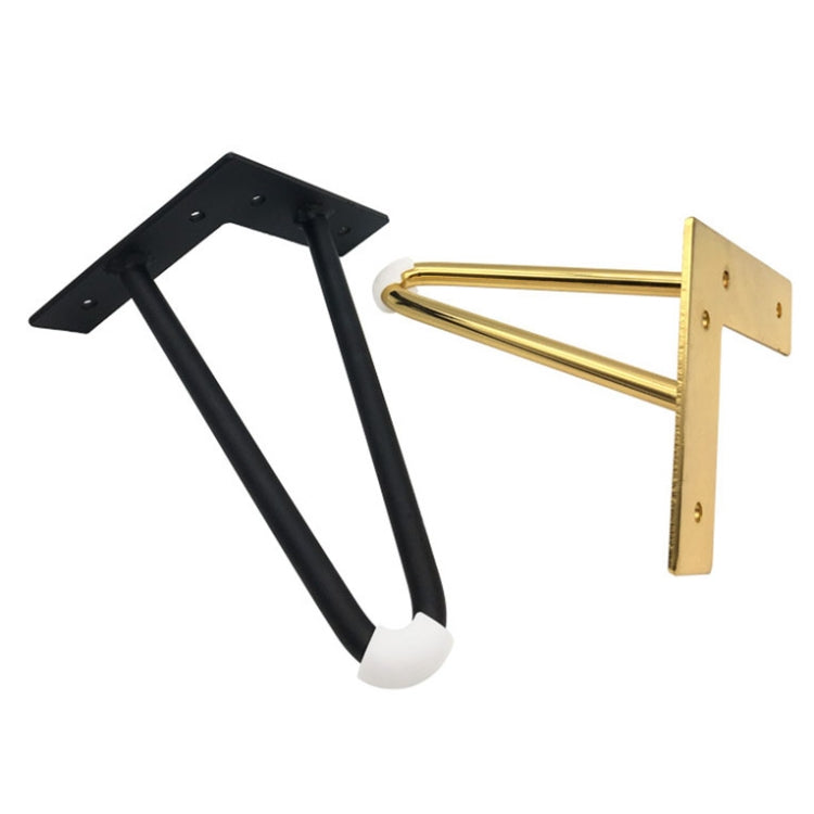 LH-S0006 Metal Furniture Support Legs, Height: 15cm(Titanium) - Furniture Accessories by PMC TechLife | Online Shopping South Africa | PMC TechLife