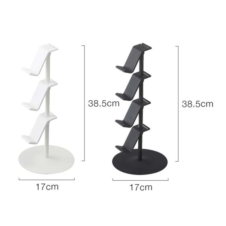 Gamepad Storage Rack Desktop Headphone Storage Rack, Color: 4 Floors White - free shipping - PMC TechLife - Order now!