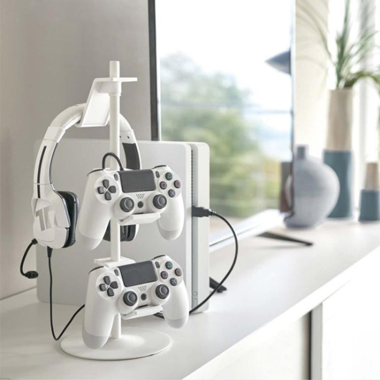Gamepad Storage Rack Desktop Headphone Storage Rack, Color: 4 Floors White - free shipping - PMC TechLife - Order now!