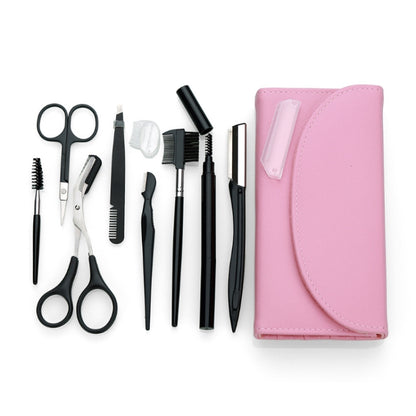 8 PCS/Set Eyebrow Trimming Beauty Tool(Black) - Tools by PMC Jewellery | Online Shopping South Africa | PMC Jewellery