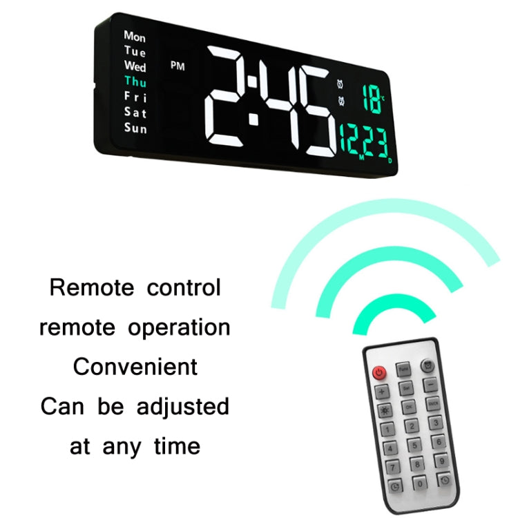 6626 Living Room Wall-Mounted Large Screen Display LED Digital Clock, Color: Orange Temperature - free shipping - PMC TechLife - Order now!