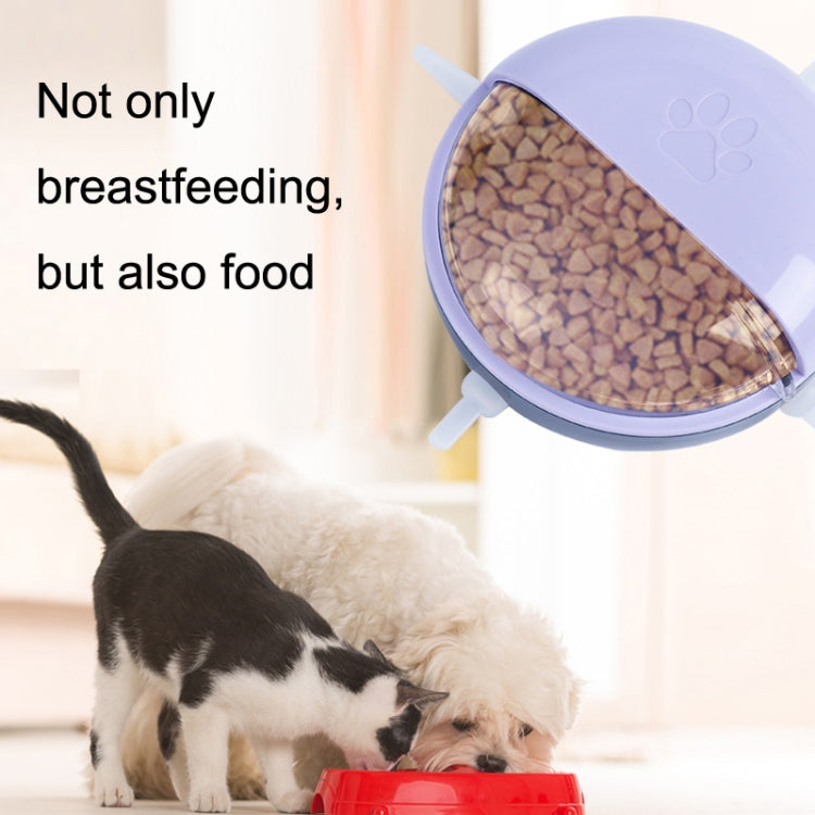 Multi-Mouth Pet Self-sucking Milk Bowl Feeders(Purple) - Food Bowls by PMC Jewellery | Online Shopping South Africa | PMC Jewellery