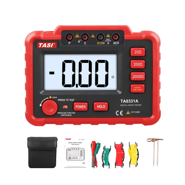 TASI TA8331A Ground Resistance Tester High Accuracy Digitally Ground Resistance Meter - Battery & Resistance Tester by TASI | Online Shopping South Africa | PMC Jewellery | Buy Now Pay Later Mobicred