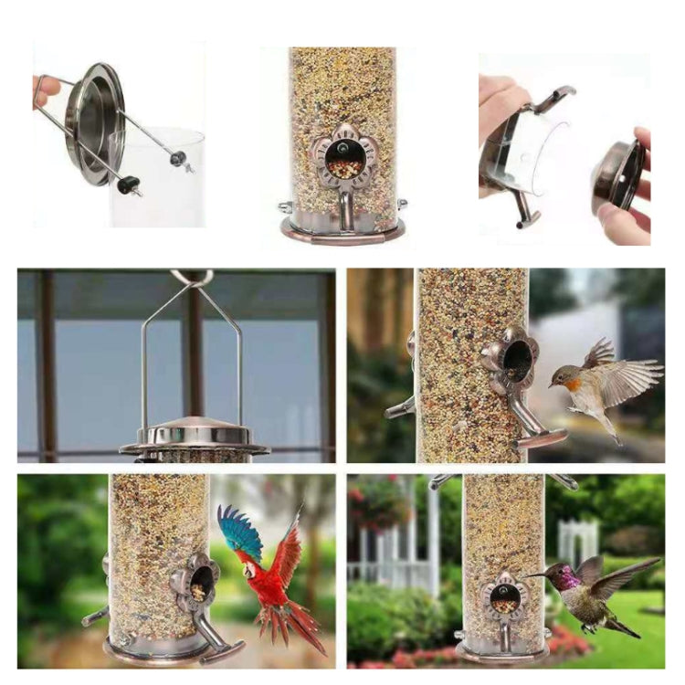 Outdoor Garden Hanging Metal Bird Automatic Feeder - Food Bowls by PMC Jewellery | Online Shopping South Africa | PMC Jewellery
