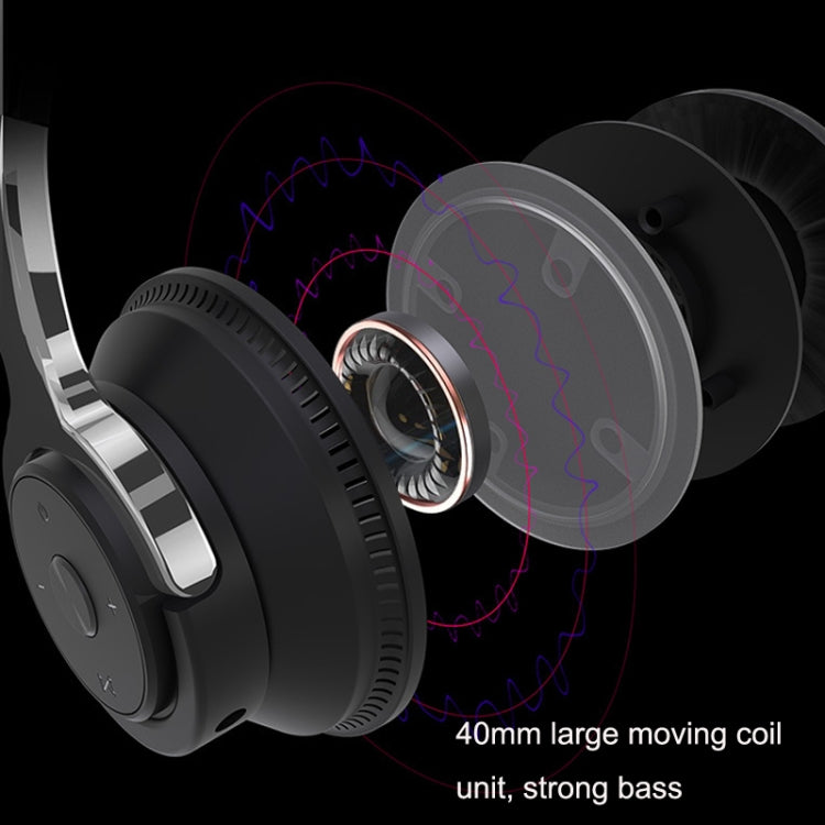 H2 Colorful Luminous Subwoofer Folding Retractable Card Wireless Bluetooth Headset(White) - Headset & Headphone by PMC TechLife | Online Shopping South Africa | PMC TechLife