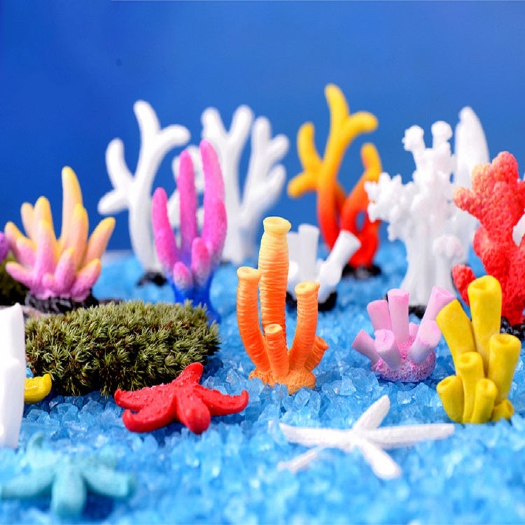 10 PCS Simulation Resin Coral Aquarium Fish Tank Small Ornaments, Colour: No. 1 Colorful - Fish Tank Decoration by PMC Jewellery | Online Shopping South Africa | PMC Jewellery