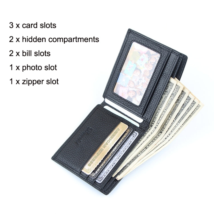 Baweisi A-65112-1 Men Casual Short RFID Wallet Multifunctional Card Holder - free shipping - PMC TechLife - Order now!