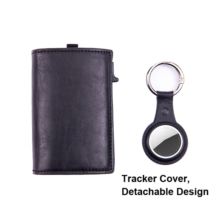 RFID Keychain Tracker Cover Locator Card Holder Wallet for AirTag(Brown) - Wallet Series by PMC Jewellery | Online Shopping South Africa | PMC Jewellery