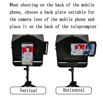 Large Screen Mobile Phone Tablet SLR Live Shooting Recording Teleprompter For Mobile Phone Tablet - Other Accessories by PMC Jewellery | Online Shopping South Africa | PMC Jewellery