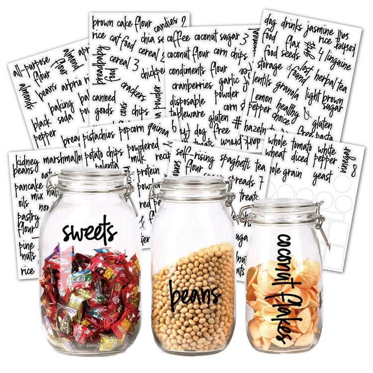 168 PCS Pantry Storage Stickers Waterproof and Oil-proof Food Label Stickers - Printer Paper & Stickers by PMC Jewellery | Online Shopping South Africa | PMC Jewellery
