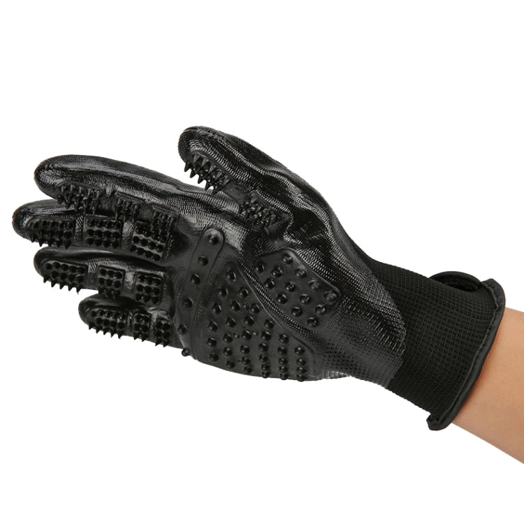 Pet Massage Bath Gloves Hair Removal Cleaning Paste Gloves(Black) - Brushes by PMC Jewellery | Online Shopping South Africa | PMC Jewellery