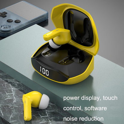 Ajazz  A1 TWS Binaural Stealth Game Noise-cancelling Wireless Bluetooth Earphone(Yellow) - Bluetooth Earphone by Ajazz | Online Shopping South Africa | PMC Jewellery