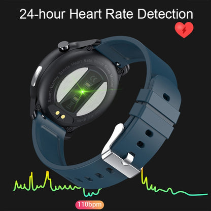 LOANIY E80 1.3 Inch Heart Rate Detection Smart Watch, Color: Red Silicone - Smart Watches by LOANIY | Online Shopping South Africa | PMC Jewellery | Buy Now Pay Later Mobicred