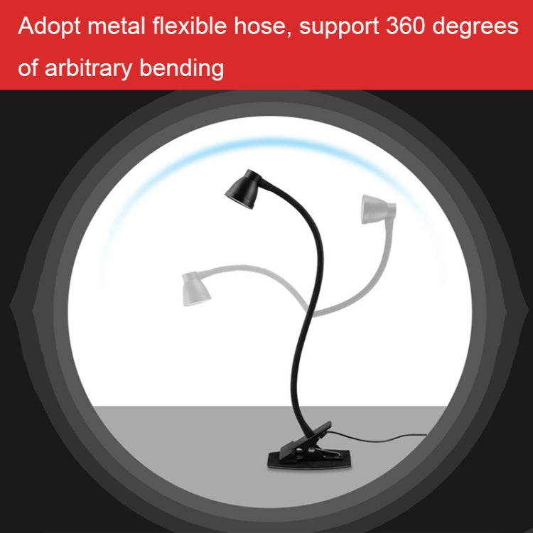 668A001 USB 360 Degree Bend Hose Desk Lamp, Spec: Black Two-speed Dimming -  by PMC Jewellery | Online Shopping South Africa | PMC Jewellery