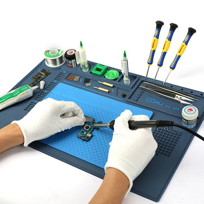 BAKU BA-695  2 in 1 TPR+Silicone Computer Phone Repair Desk Mat Heat Resistant Insulation Mat - Working Mat by BAKU | Online Shopping South Africa | PMC Jewellery