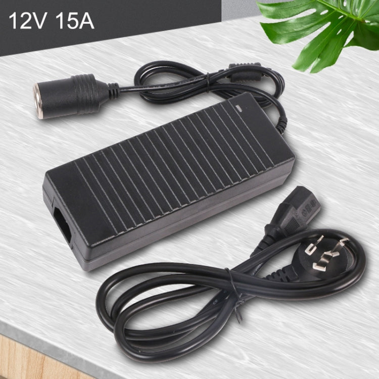 220V To 12V Power Converter 15A Car to Household Power Adapter, Plug Type: UK Plug - Step-down Transformer by PMC Jewellery | Online Shopping South Africa | PMC Jewellery