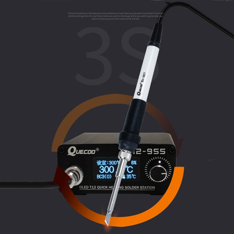 QUECOO 1.3-inch Screen Constant Temperature Soldering Iron, Set: US Plug (955+907) - free shipping - PMC TechLife - Order now!