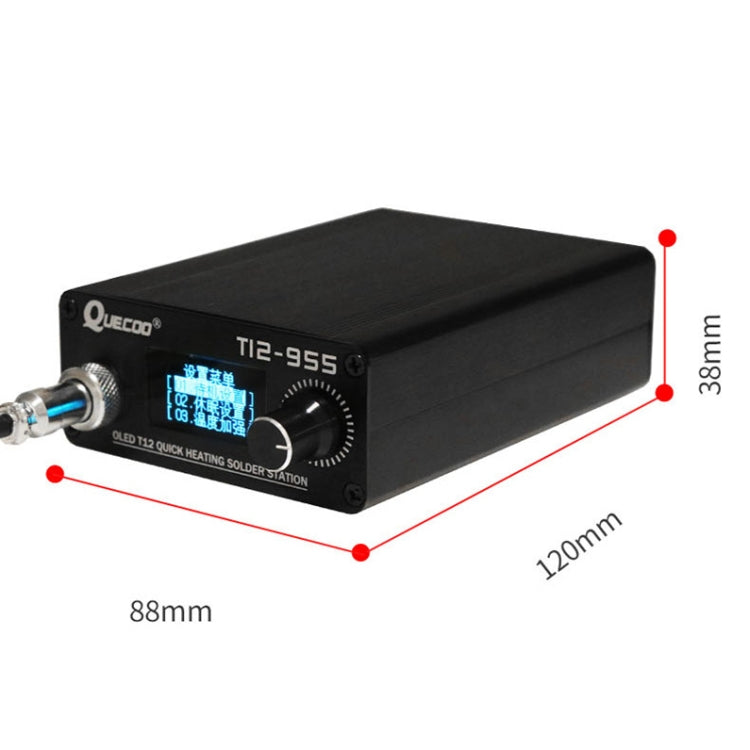 QUECOO 1.3-inch Screen Constant Temperature Soldering Iron, Set: US Plug (955+P9) - free shipping - PMC TechLife - Order now!