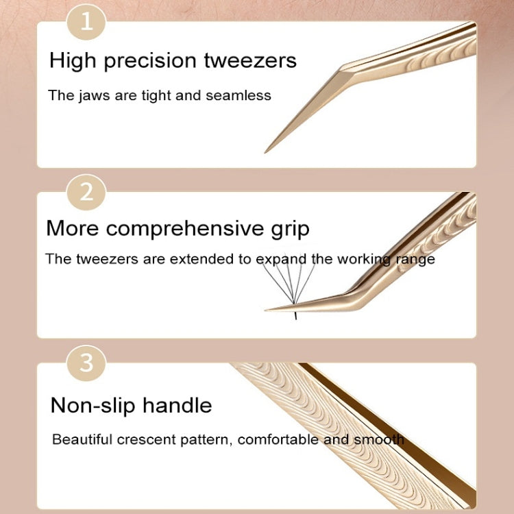 Eyelash Clip Eyelash Tweezers High Precision Eyelash Extension Tool(Peacock Tweezers) - Tools by PMC Jewellery | Online Shopping South Africa | PMC Jewellery