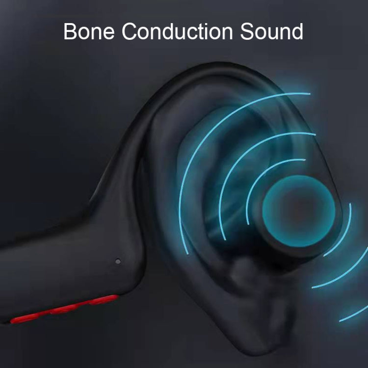 GCRT-X6 Earhook Bone Conduction Sports Bluetooth Headphones(Black) - Sport Earphone by PMC Jewellery | Online Shopping South Africa | PMC Jewellery