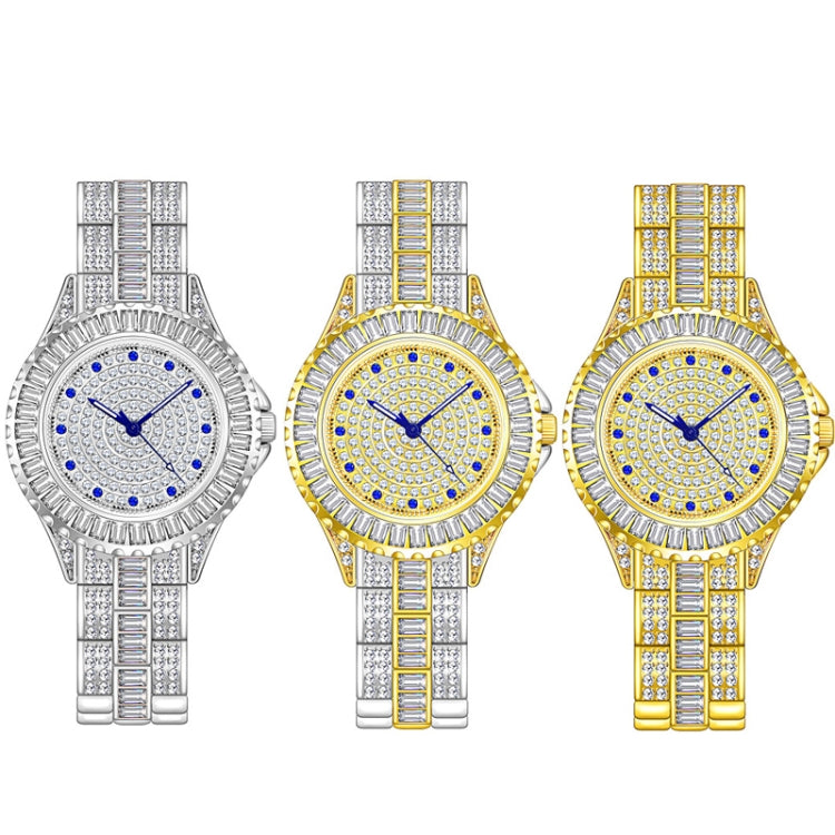 BS Bee Sister FA1686 Diamond Inlaid Ladies Watch Jewelry Chain Watch(Silver Golden) - Alloy Watches by BS Bee Sister | Online Shopping South Africa | PMC Jewellery | Buy Now Pay Later Mobicred