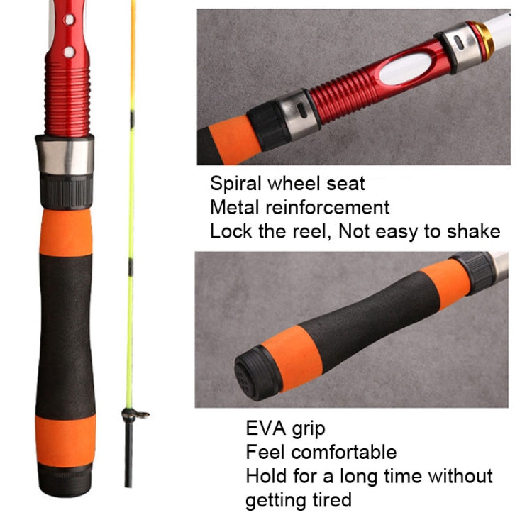 Soft Tailed Small Rod Retracting Short Raft Fishing Rod, Length: 2.1m - Fishing Rods & Accessories by PMC TechLife | Online Shopping South Africa | PMC TechLife