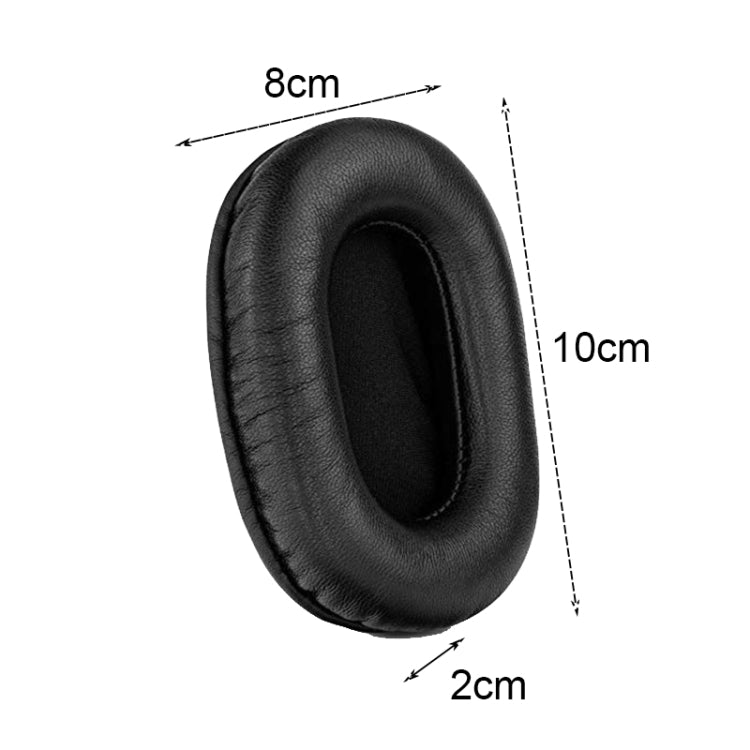 2 PCS Headset Sponge Earmuffs For SONY MDR-7506 / V6 / 900ST, Color: Gray Stitching - Earmuff & Pad by PMC TechLife | Online Shopping South Africa | PMC TechLife