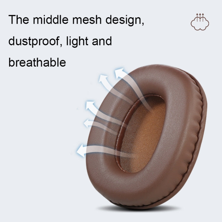 2 PCS Headset Sponge Earmuffs For SONY MDR-7506 / V6 / 900ST, Color: Brown Stitching - Earmuff & Pad by PMC TechLife | Online Shopping South Africa | PMC TechLife