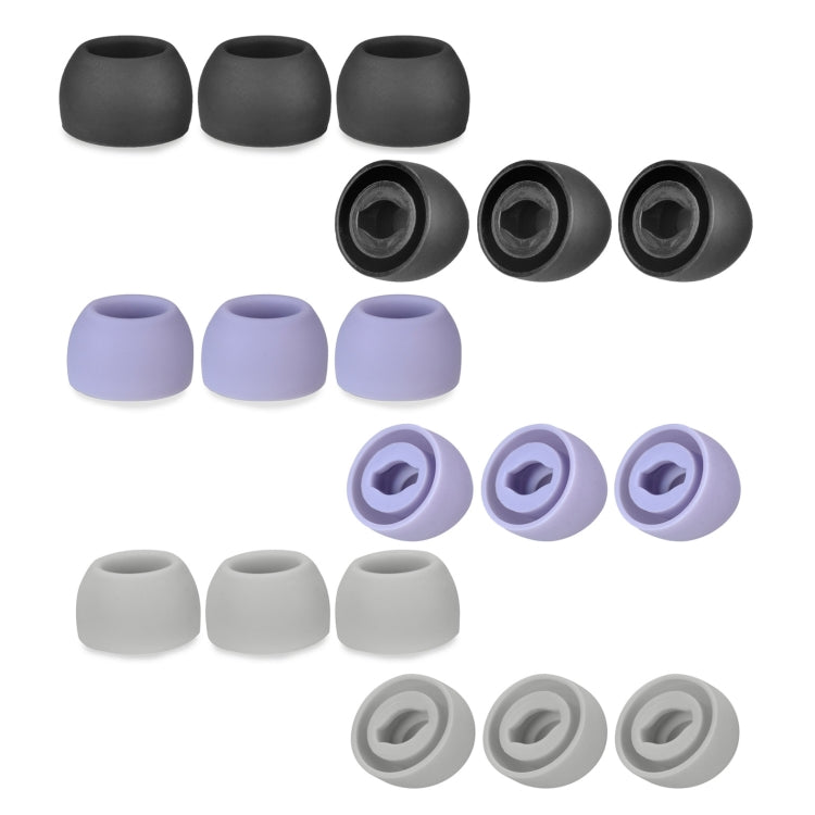 6 PCS Silicone Earplugs For TWS Samsung Galaxy Buds Pro(Medium Gray) - Anti-dust & Ear Caps by PMC Jewellery | Online Shopping South Africa | PMC Jewellery