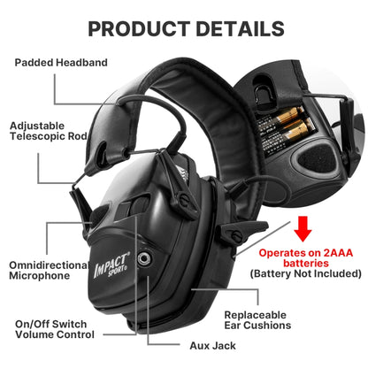 Noise-cancelling Headphones Noise-isolating Earmuffs For Outdoor Work(Green) - Workplace Safety Supplies by PMC Jewellery | Online Shopping South Africa | PMC Jewellery