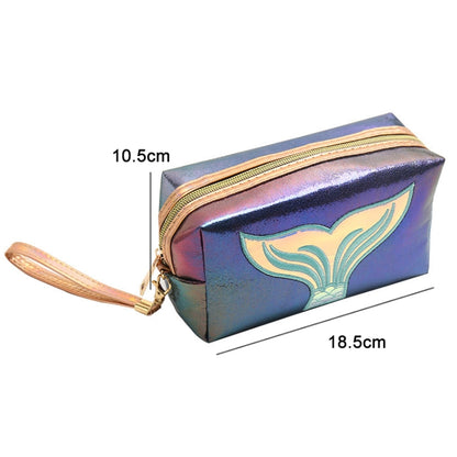 PU Laser Fishtail Portable Large Capacity Makeup Toiletries Bag(Light Pink) - Storage Boxes by PMC Jewellery | Online Shopping South Africa | PMC Jewellery