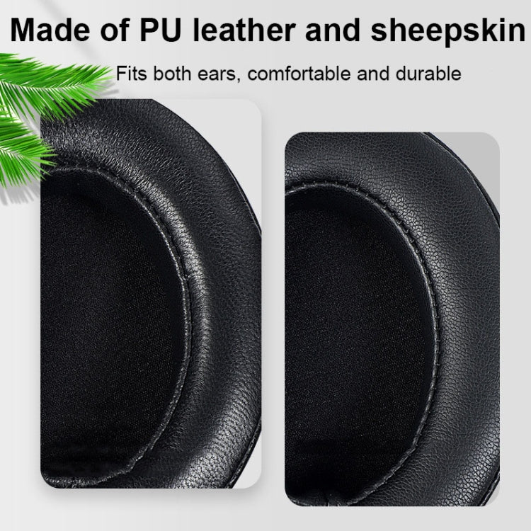 2 PCS Breathable Foam Headphone Earmuffs with Buckle For Sennheiser Momentum 3, Spec: Black Lambskin - Earmuff & Pad by PMC Jewellery | Online Shopping South Africa | PMC Jewellery