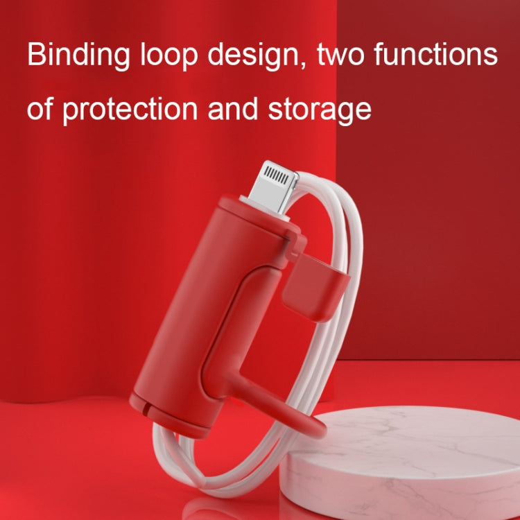 3 PCS Soft Washable Data Cable Silicone Case For Apple, Spec: Type-C (Red) - Cable Organizer by PMC Jewellery | Online Shopping South Africa | PMC Jewellery