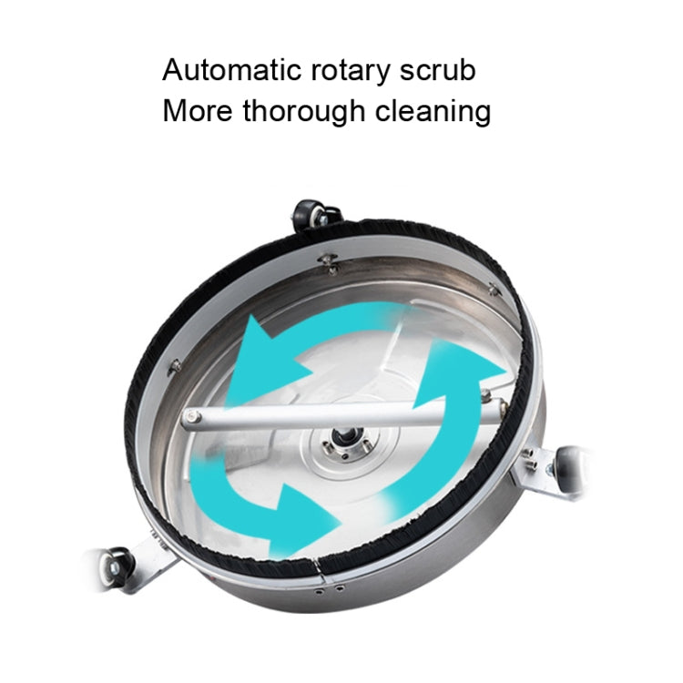 Round Floor Scrubber High Pressure Cleaner, Size: 15 inch Stainless Steel+2 Shots - Car Washer & Accessories by PMC Jewellery | Online Shopping South Africa | PMC Jewellery