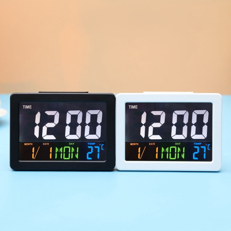 G2000 Color Screen Date Temperature Display Alarm Clock Desk Clock(White) - Alarm Clocks by PMC TechLife | Online Shopping South Africa | PMC TechLife