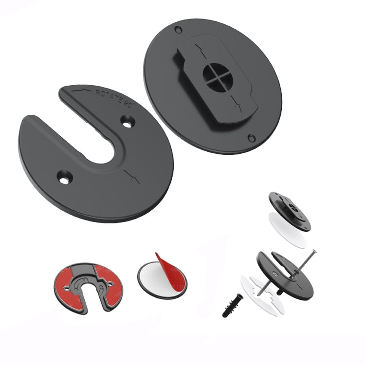 Tablet Router TV Box Wall Mount Bracket Holder(Black) - Lazy Bracket by PMC TechLife | Online Shopping South Africa | PMC TechLife
