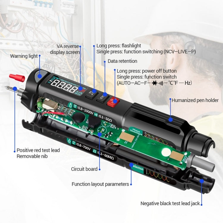 ANENG Multifunction Intelligent Measurement High Precision Multimeter, Model: A3007 - free shipping - PMC TechLife - Order now!