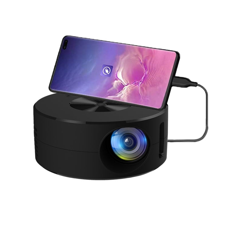YT200 320 X 180P LED HD Mini Projector USB Powered Support Wired Connection Phone Screen(Black) - Mini Projector by PMC Jewellery | Online Shopping South Africa | PMC Jewellery