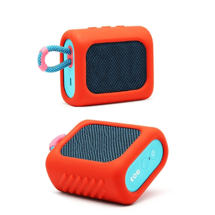 For JBL GO3 Dust-proof Silicone Case Anti-fall Speaker Case(Red) - Protective Case by PMC Jewellery | Online Shopping South Africa | PMC Jewellery