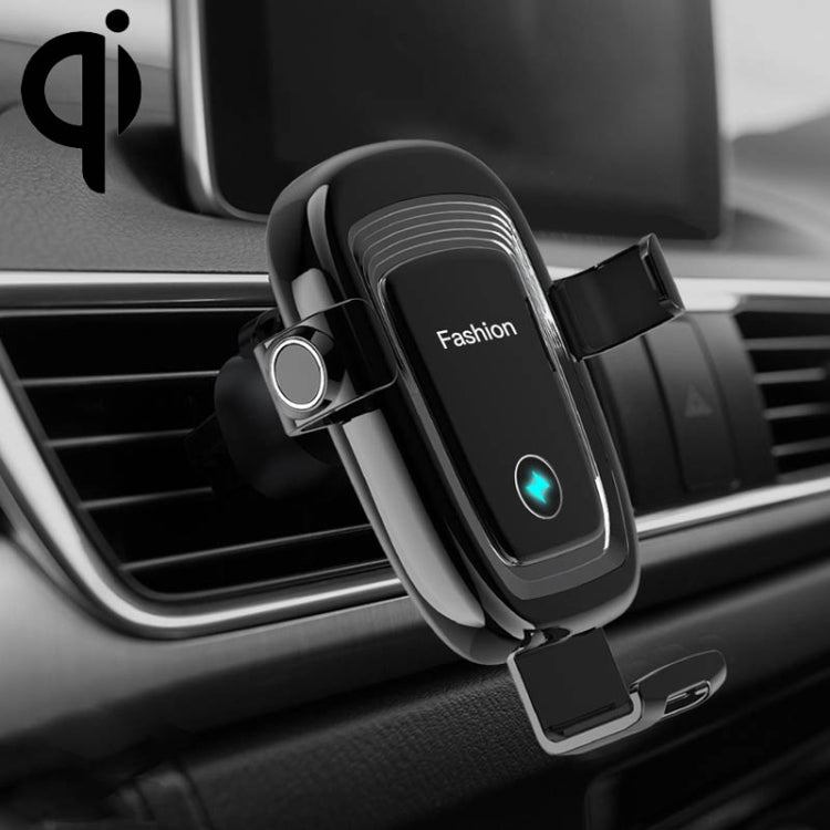 S19 15W Gravity Car Phone Wireless Charging Stand(Black) - Wireless Charger Holders by PMC Jewellery | Online Shopping South Africa | PMC Jewellery