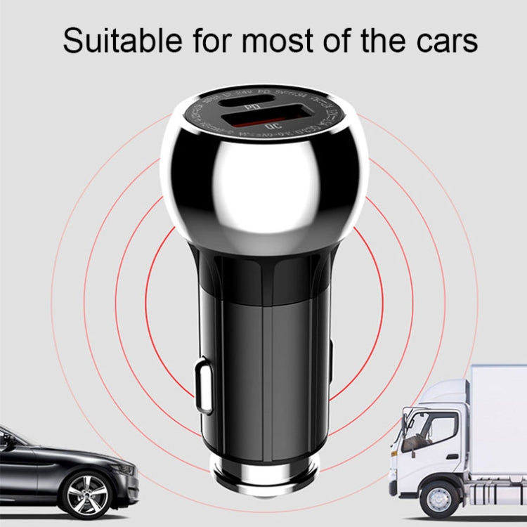 LDNIO C1 36W PD + QC 3.0 Car Fast Charger High Power Smart USB Car Charger with Micro USB Cable - Car Charger by LDNIO | Online Shopping South Africa | PMC Jewellery