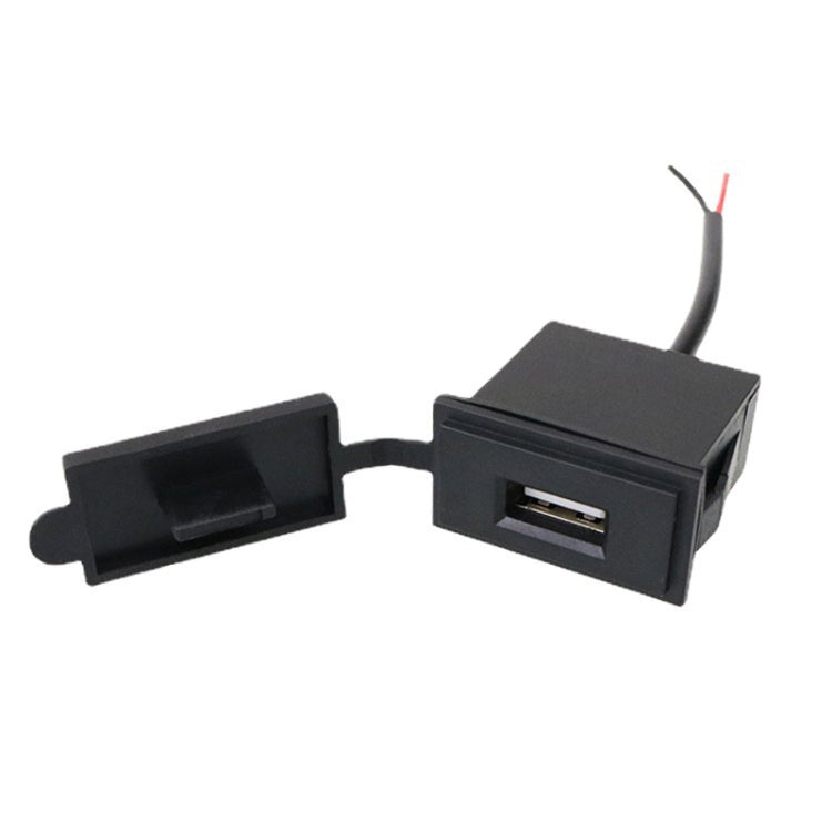 2PCS 2.4 A Motor Boat Trailer Car Modified Square Single USB Car Charger(Black) - DIY Modified Charger by PMC TechLife | Online Shopping South Africa | PMC TechLife