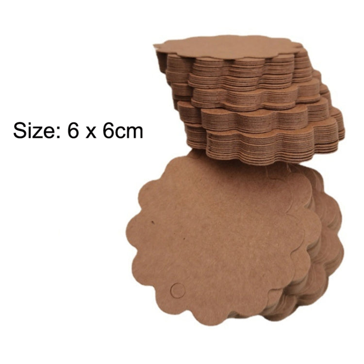 100pcs /Set Kraft Paper Tags Lace Round Blank Small Label(White) - free shipping - PMC TechLife - Order now!
